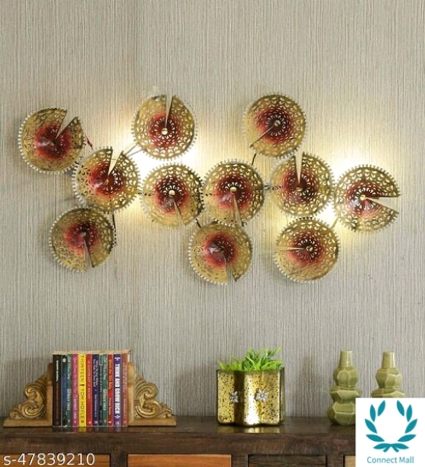 Alluring  Metal Iron Led Wall Decor & Hanging  -  Free Size, Metal, Wall   Decor, Pack of 1
